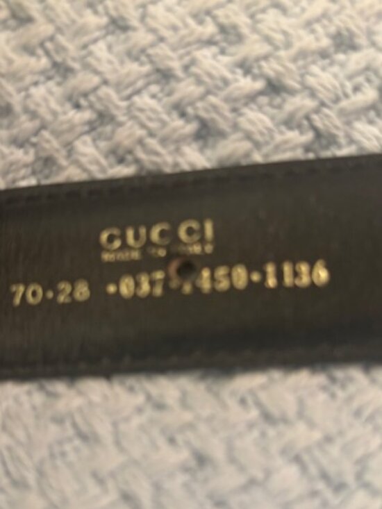 Black Gucci Belt - Picture 4 of 6